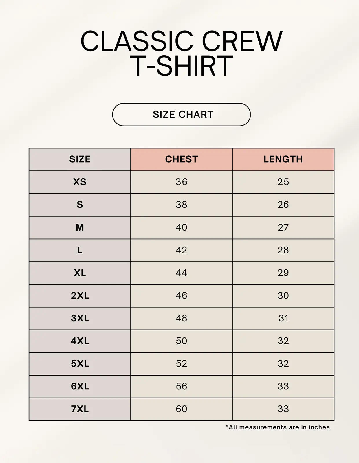 Color_Size Chart