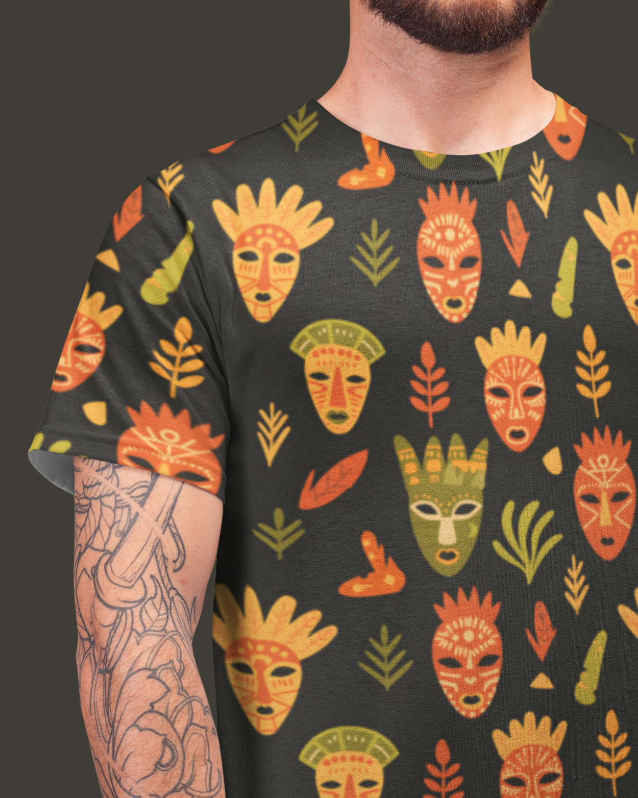 African Masks | All Over Print T-shirt