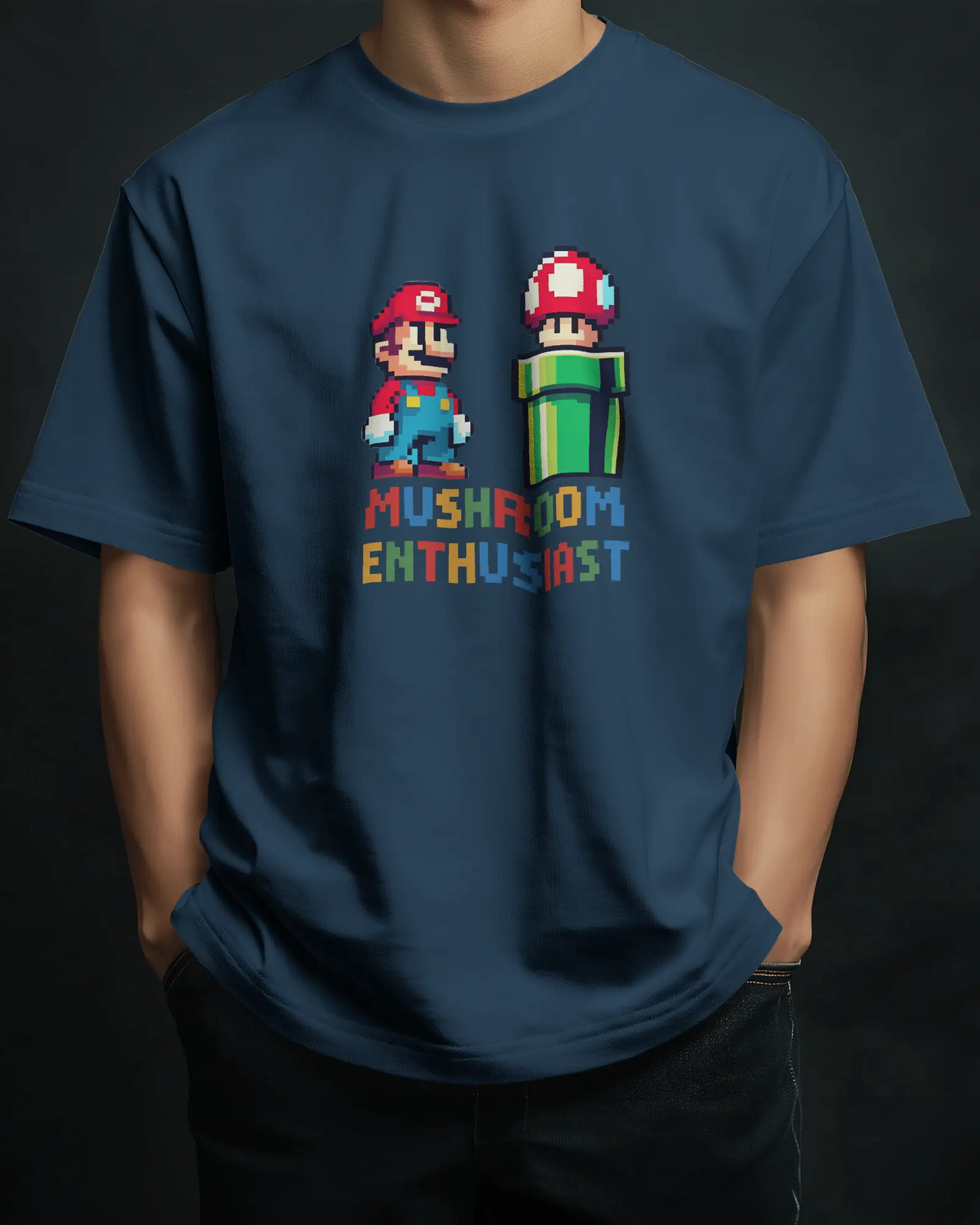 Mario the Mushroom Enthusiast | Oversized Unisex T-shirt PrismGasm