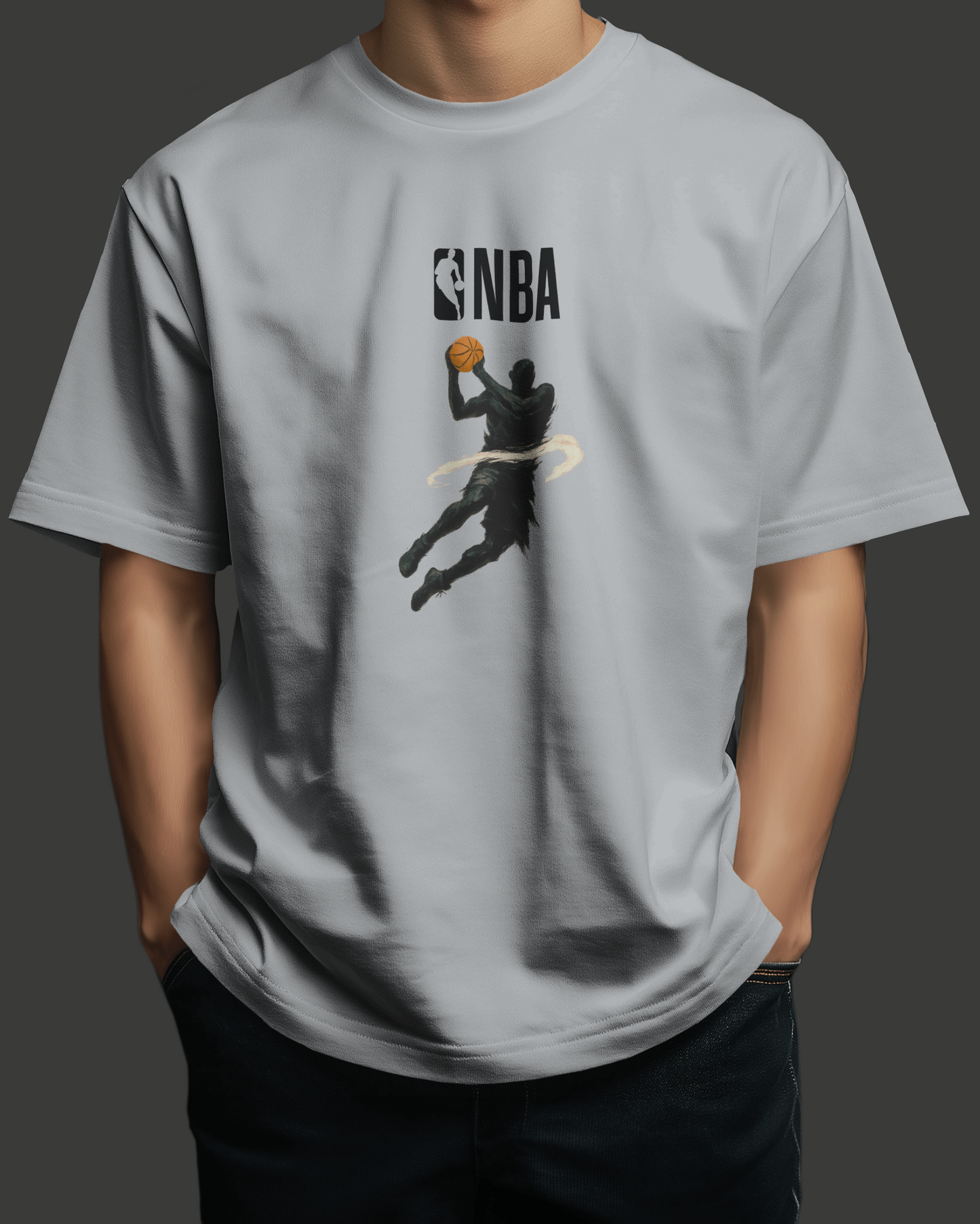 NBA Silhouette | Oversized T-shirt PrismGasm