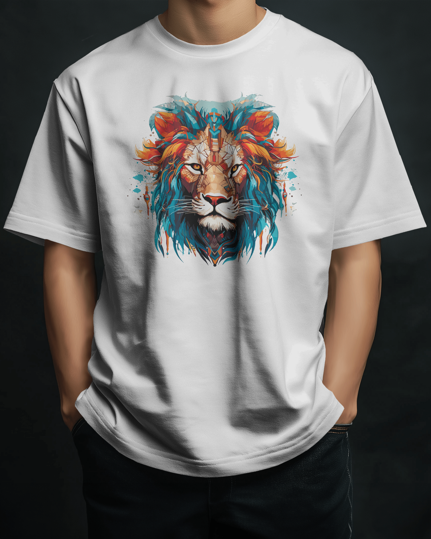 Lion-Art | Oversized T-shirt PrismGasm