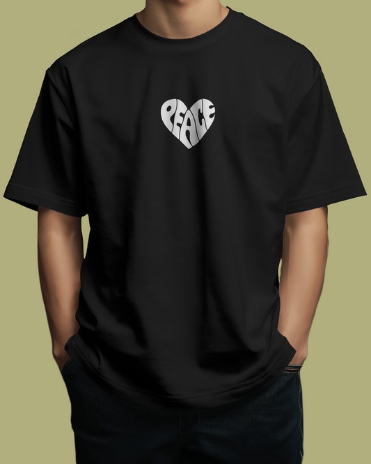 Peace Heart | Oversized T-shirt PrismGasm