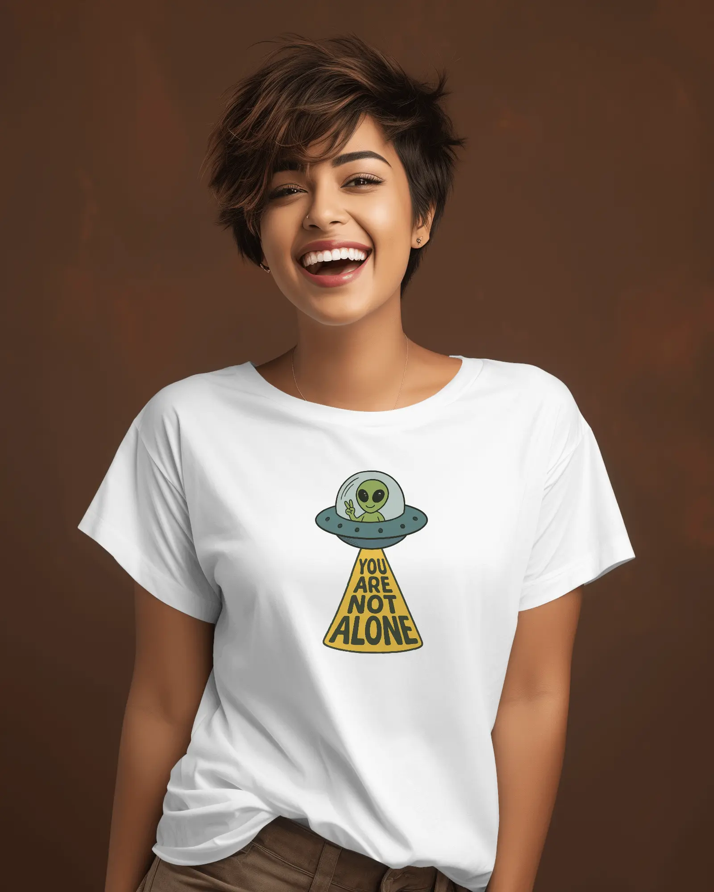 You Are Not Alone T-shirt for Women PrismGasm