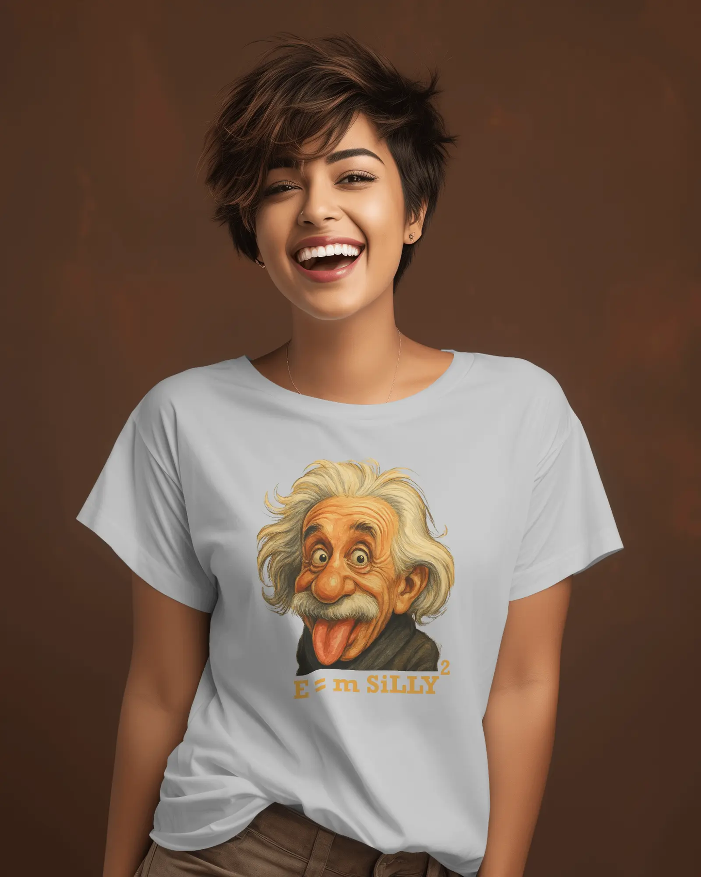 Silly Einstein T-shirt for Women PrismGasm