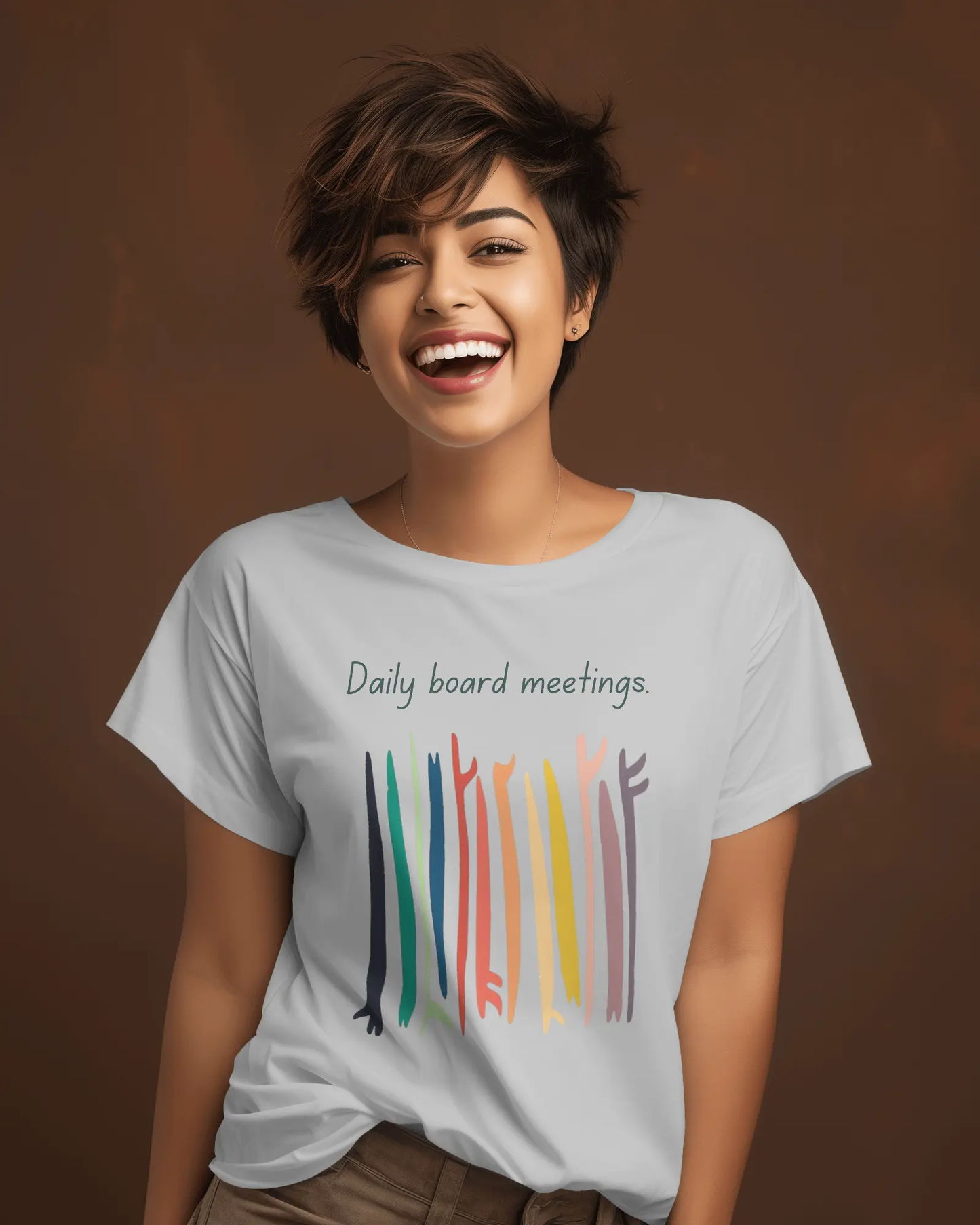 Daily Board Meetings T-shirt for Women PrismGasm