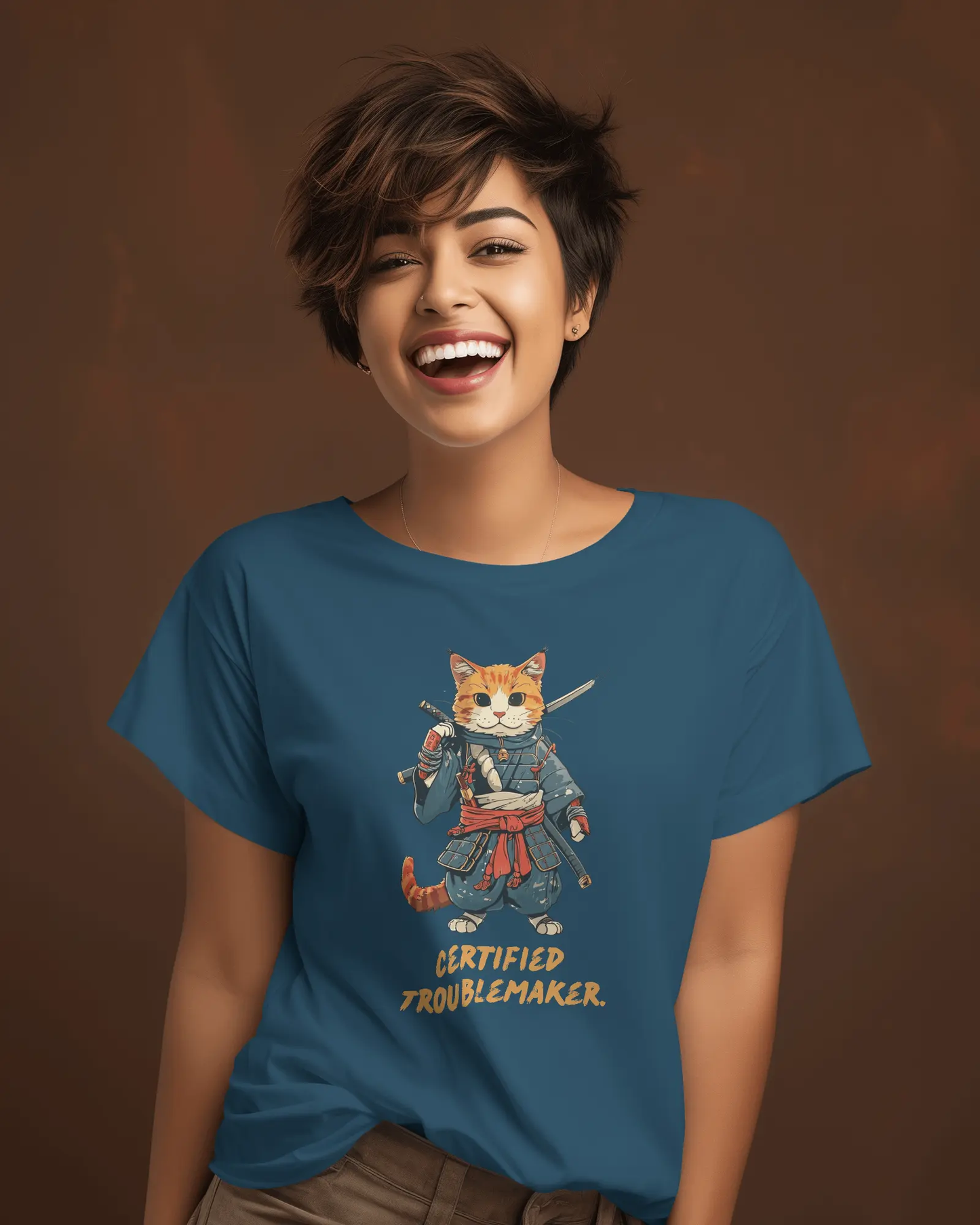 Certified Troublemaker T-shirt for Women PrismGasm