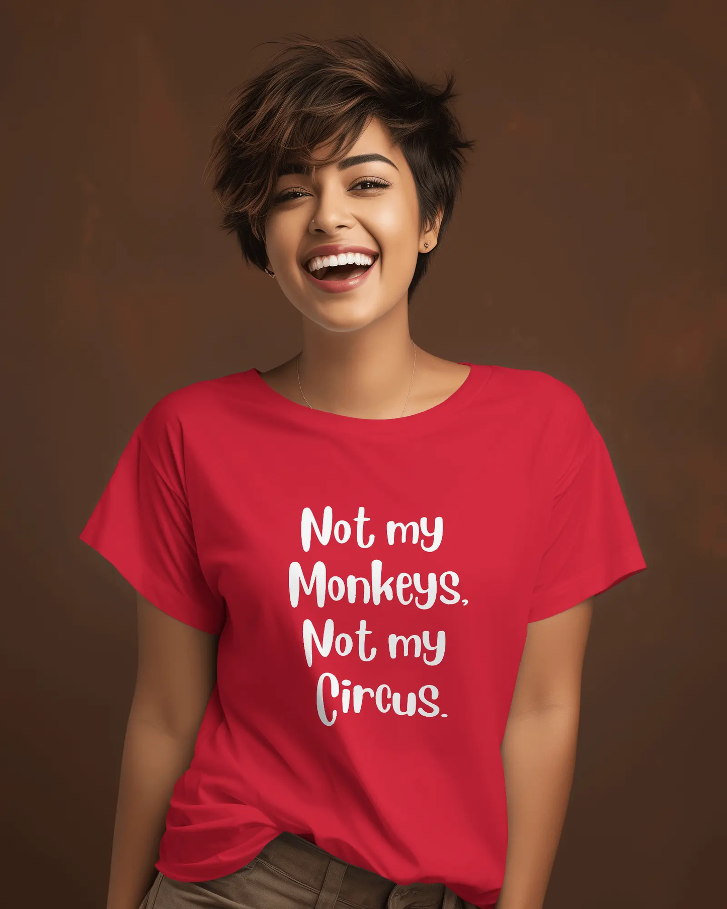 Not My Monkeys T-shirt for Women PrismGasm