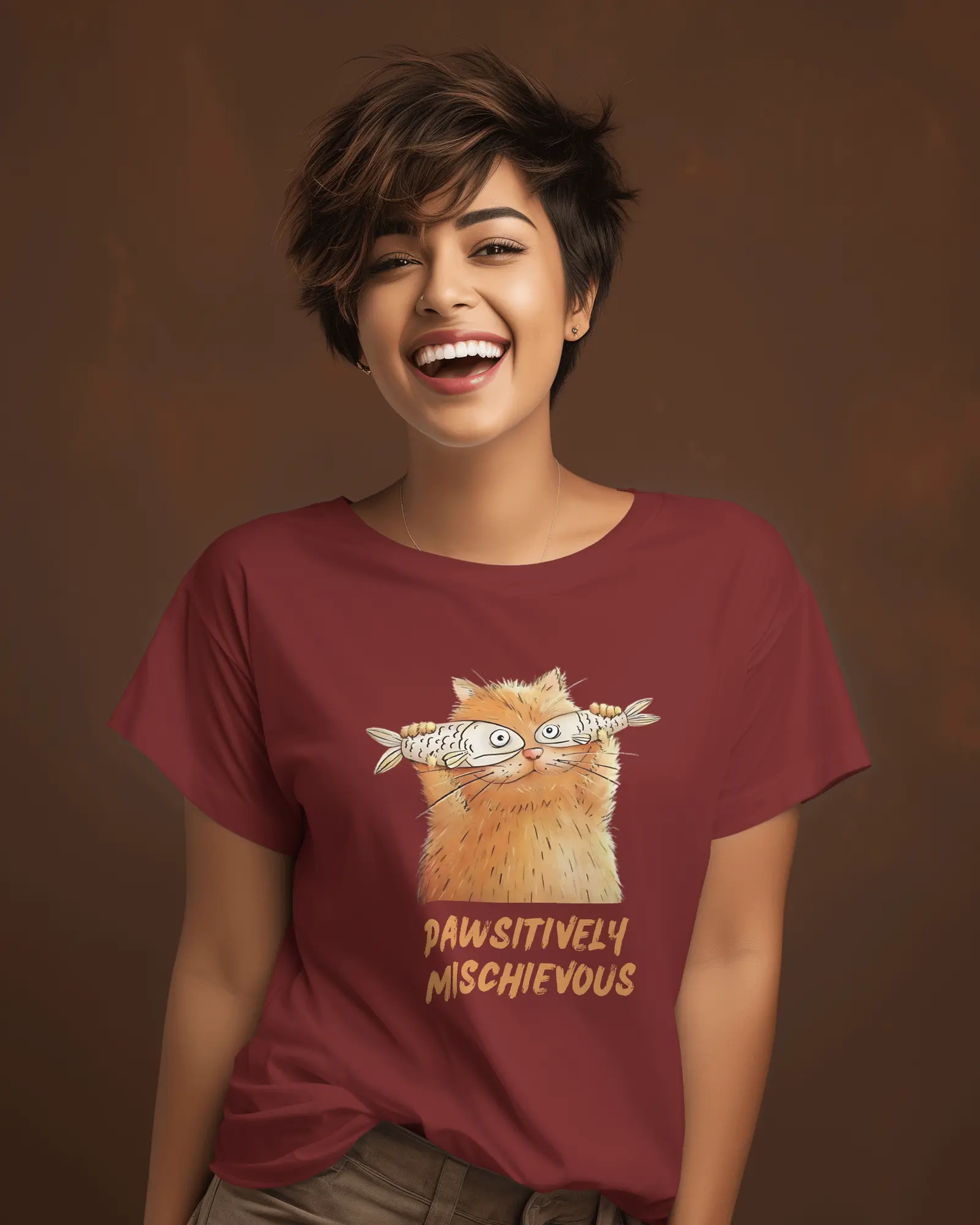 Pawsitively Mischievous | T-shirt for Women PrismGasm