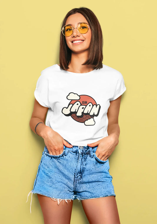 Japan Rising Sun Graphic Tee | T-shirt for Women