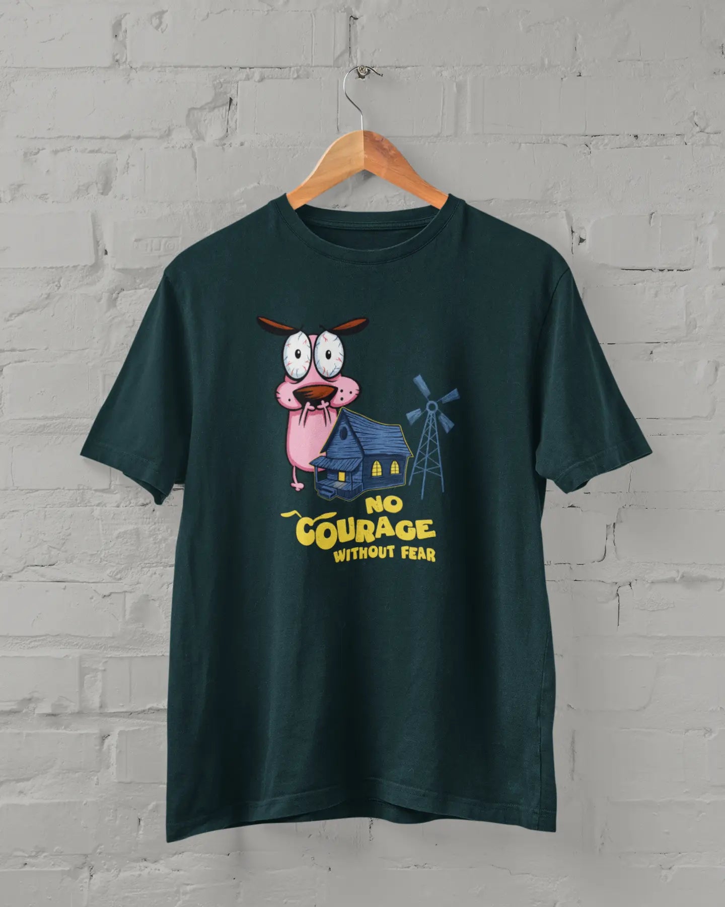 Courage the Cowardly Dog | T-shirt for Men PrismGasm T-Shirt PrismGasm