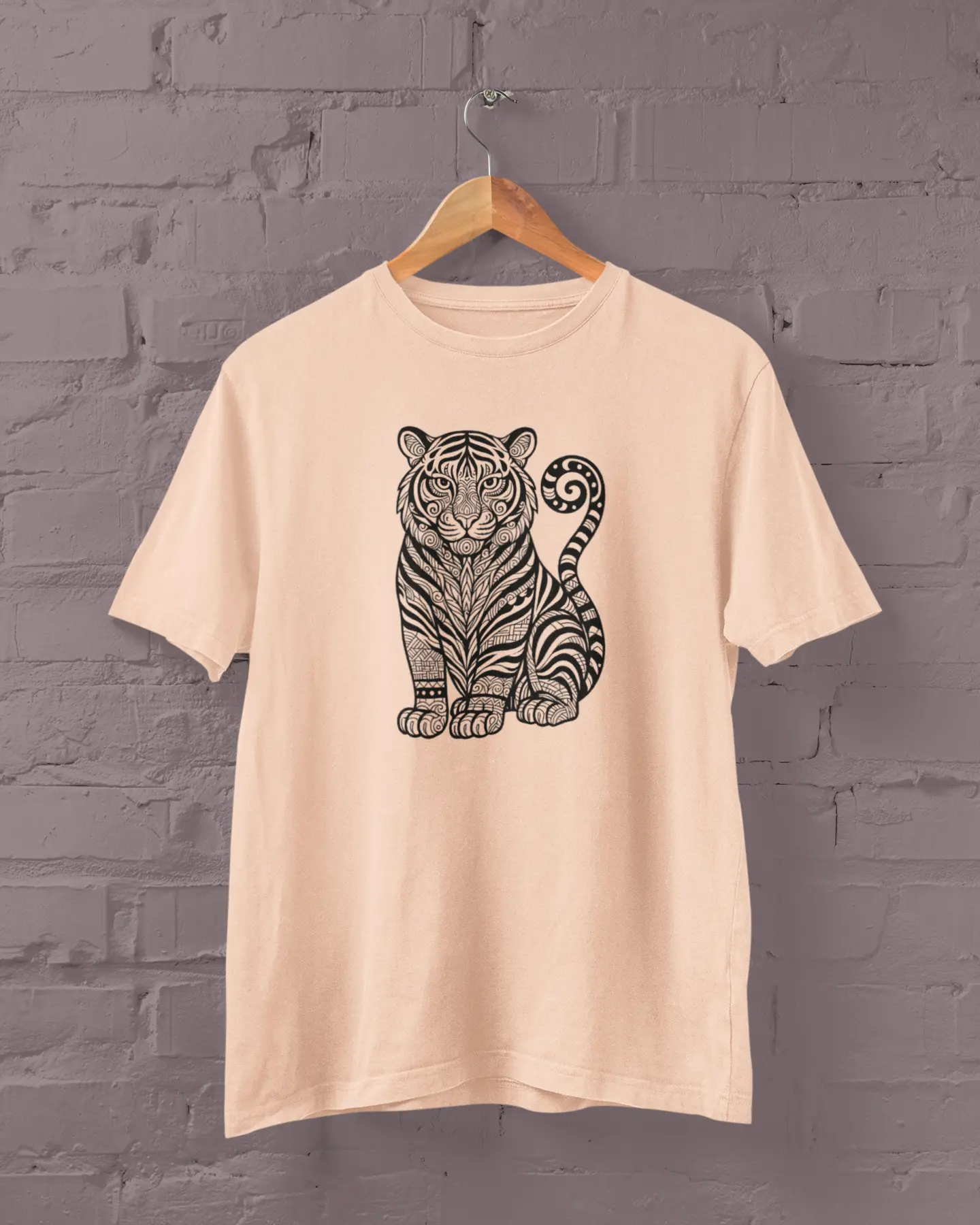 Tiger Motif Art | T-shirt for Men PrismGasm