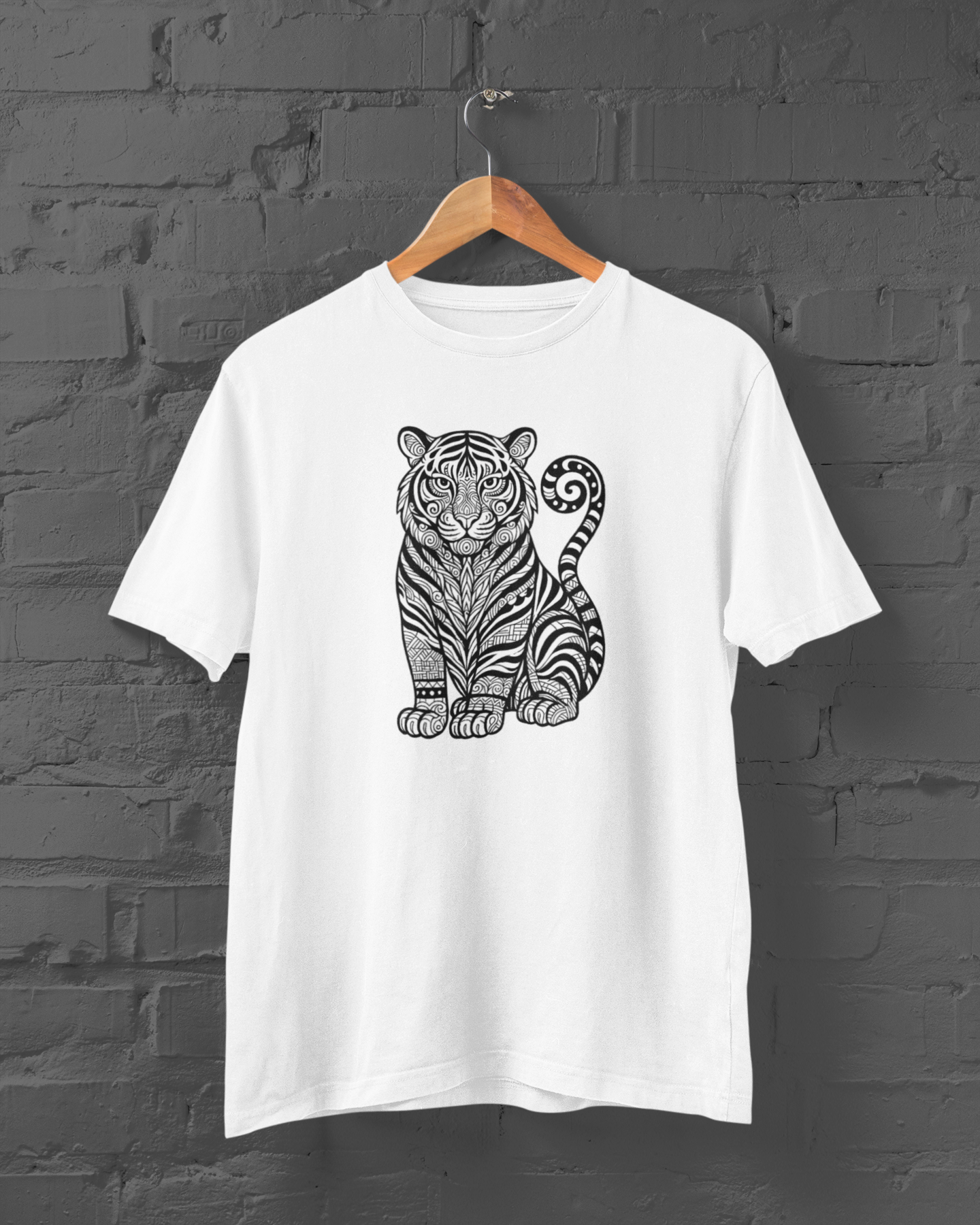 Tiger Motif Art | T-shirt for Men