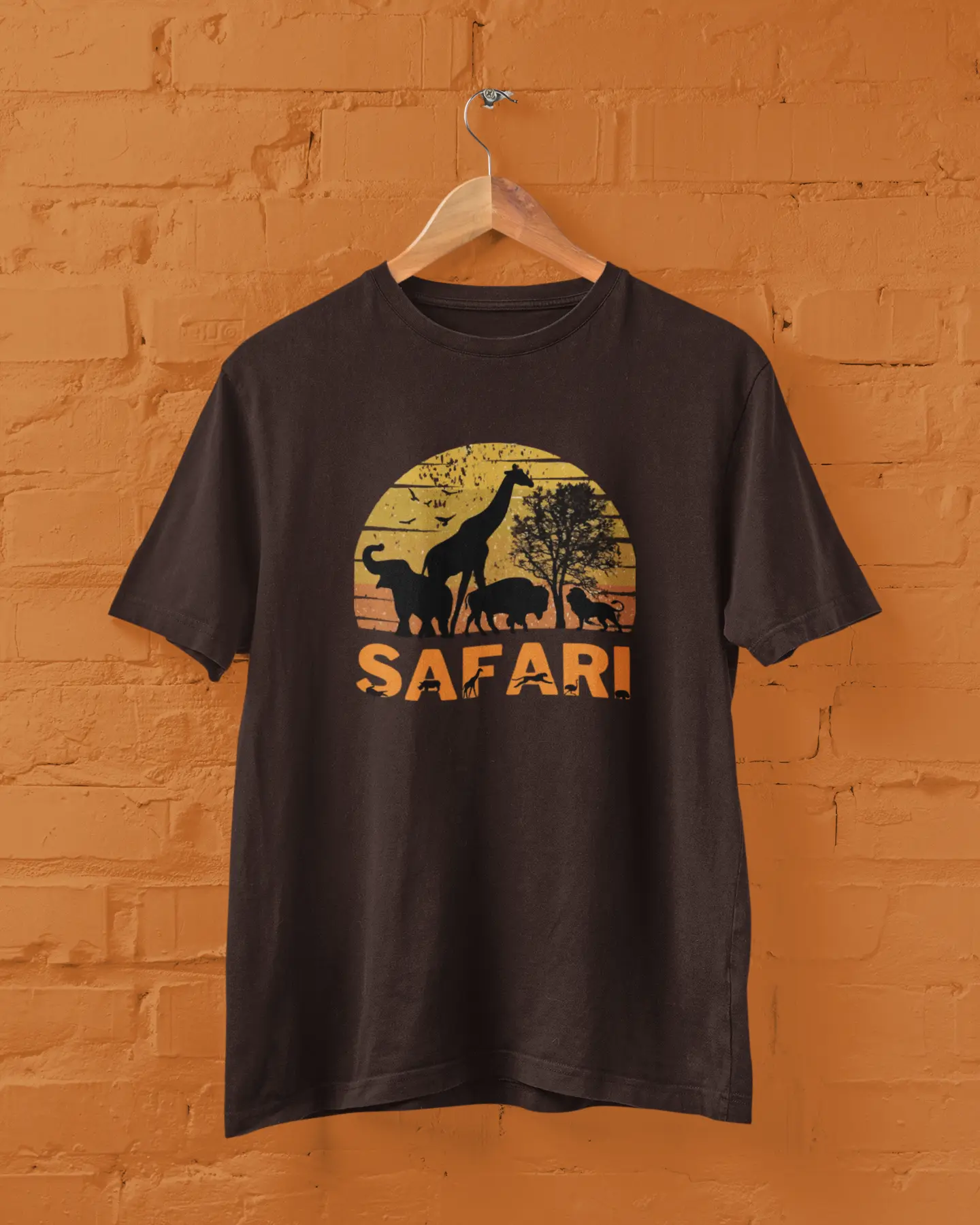 Retro Safari T-shirt for Men PrismGasm