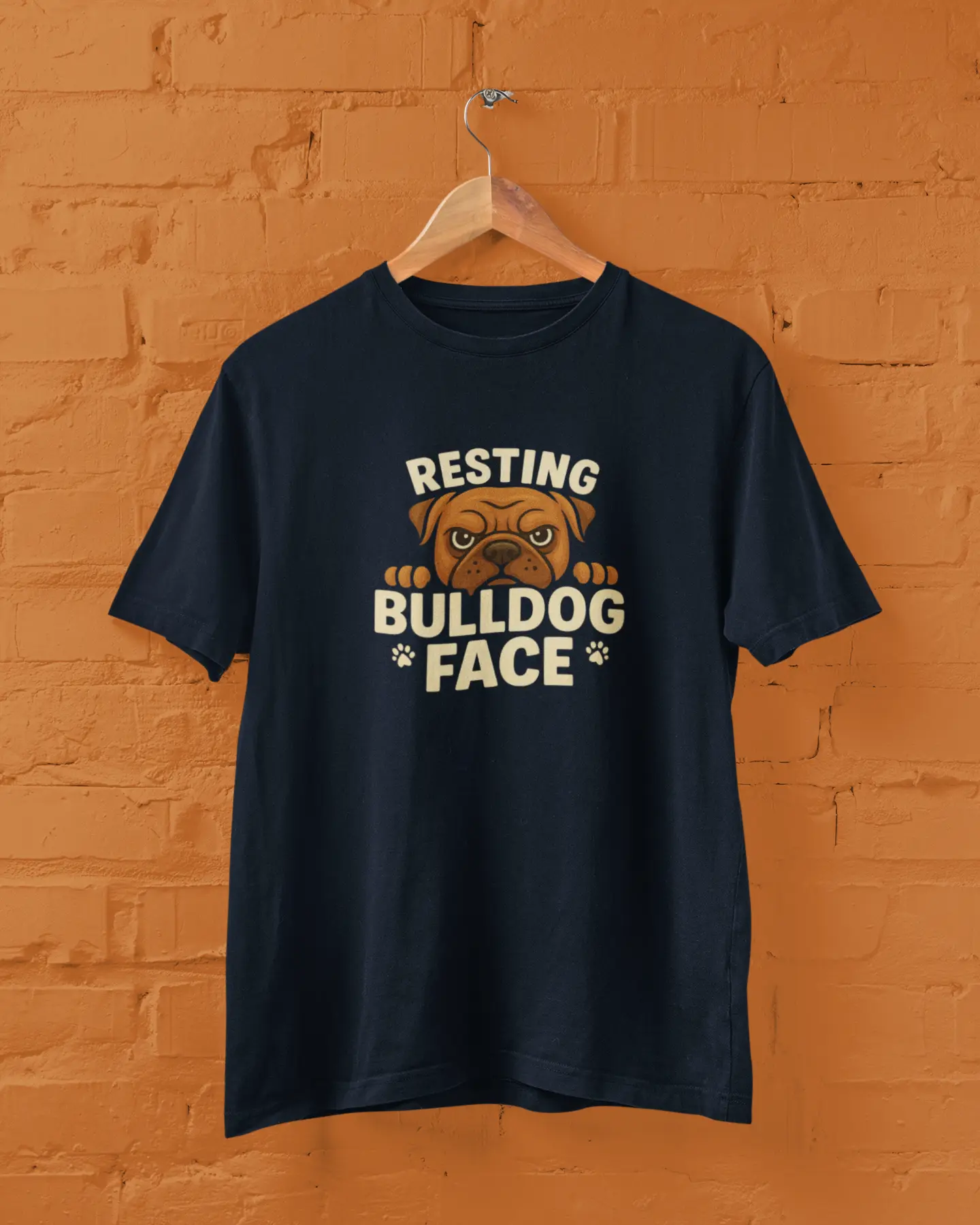 Resting Bulldog Face | T-shirt for Men PrismGasm