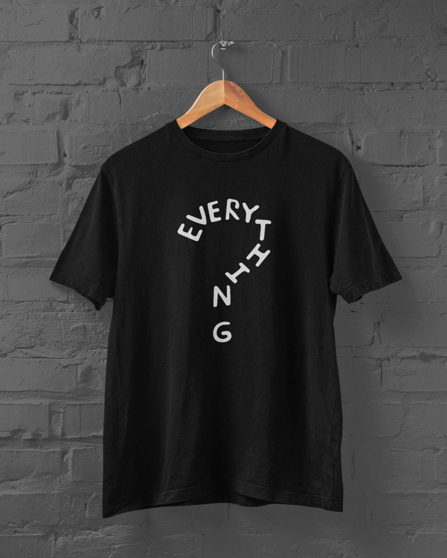 Question Everything | Black T-shirt for Men