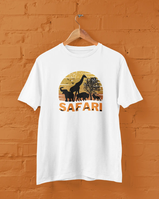 Retro Safari T-shirt for Men PrismGasm