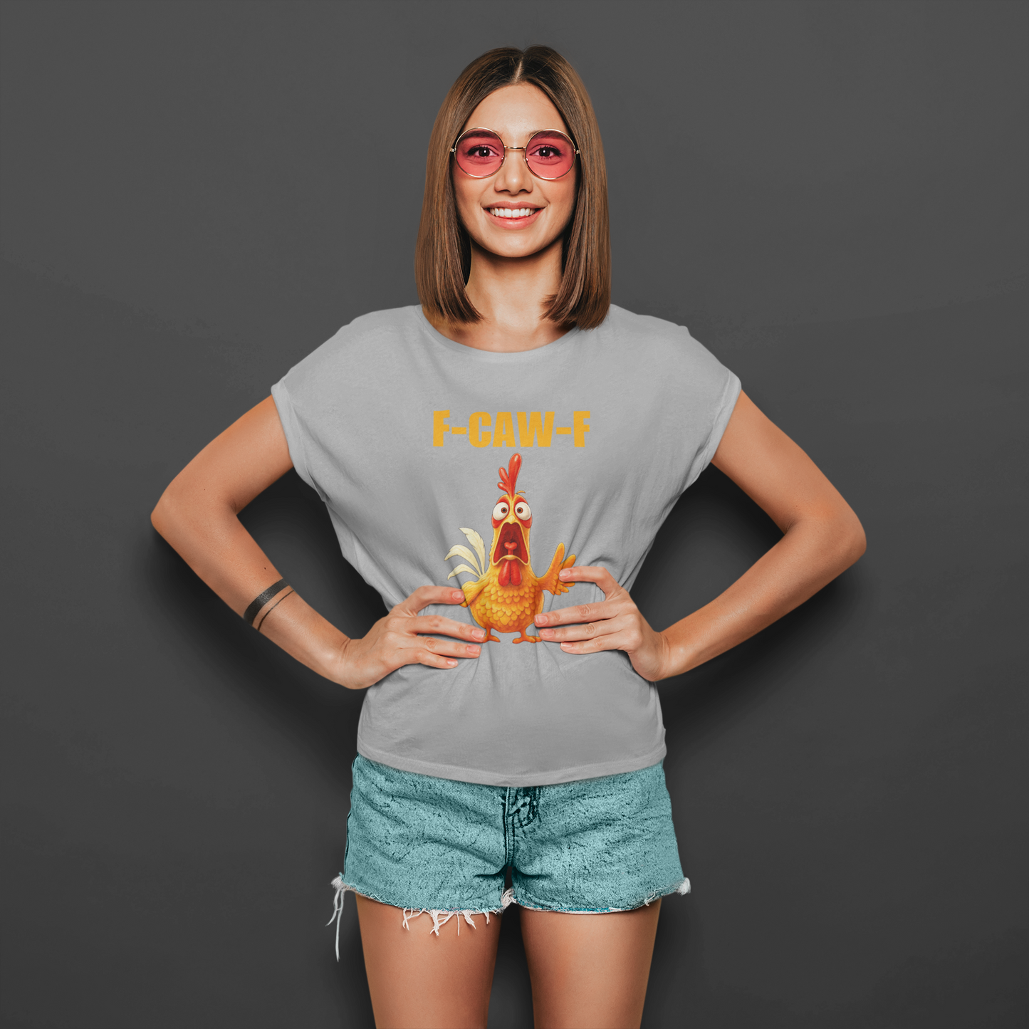 F-CAW-F Chicken | T-shirt for Women PrismGasm T-Shirt PrismGasm