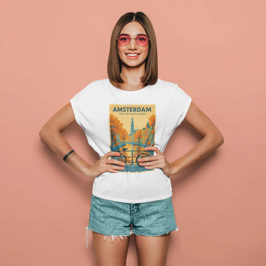 Amsterdam Postcard | T-shirt for Women PrismGasm