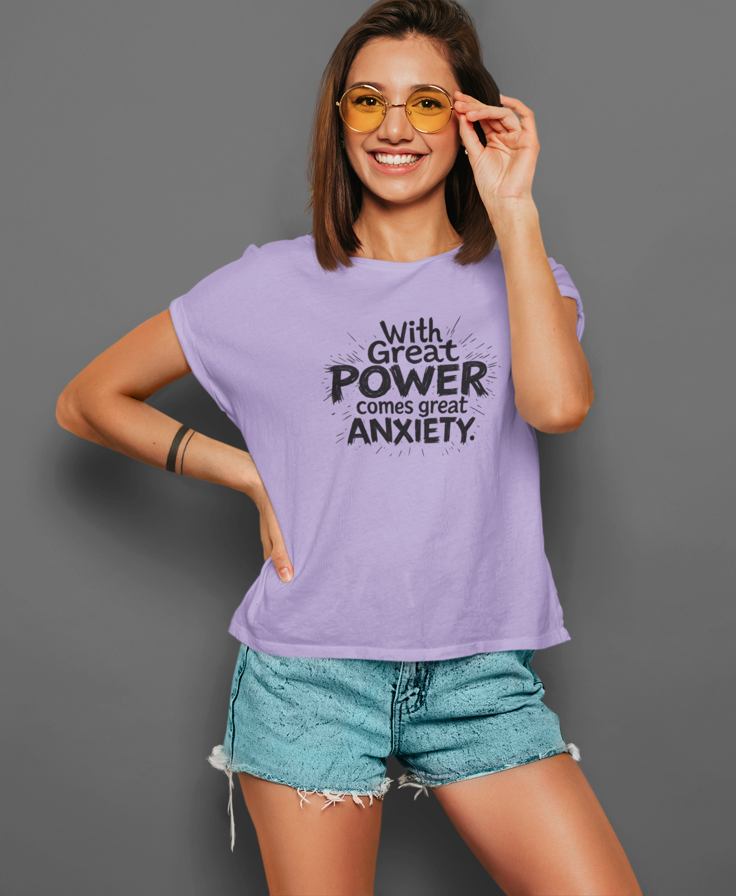 Great Power, Great Anxiety | T-shirt for Women PrismGasm