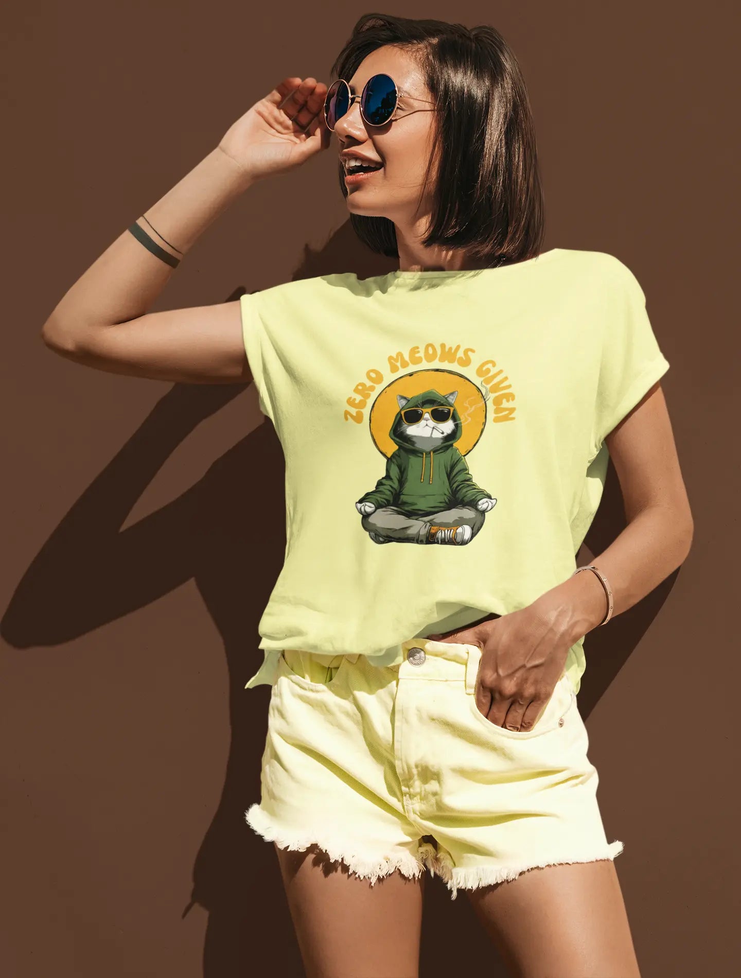 Zero Meows Given V2 | T-shirt for Women PrismGasm