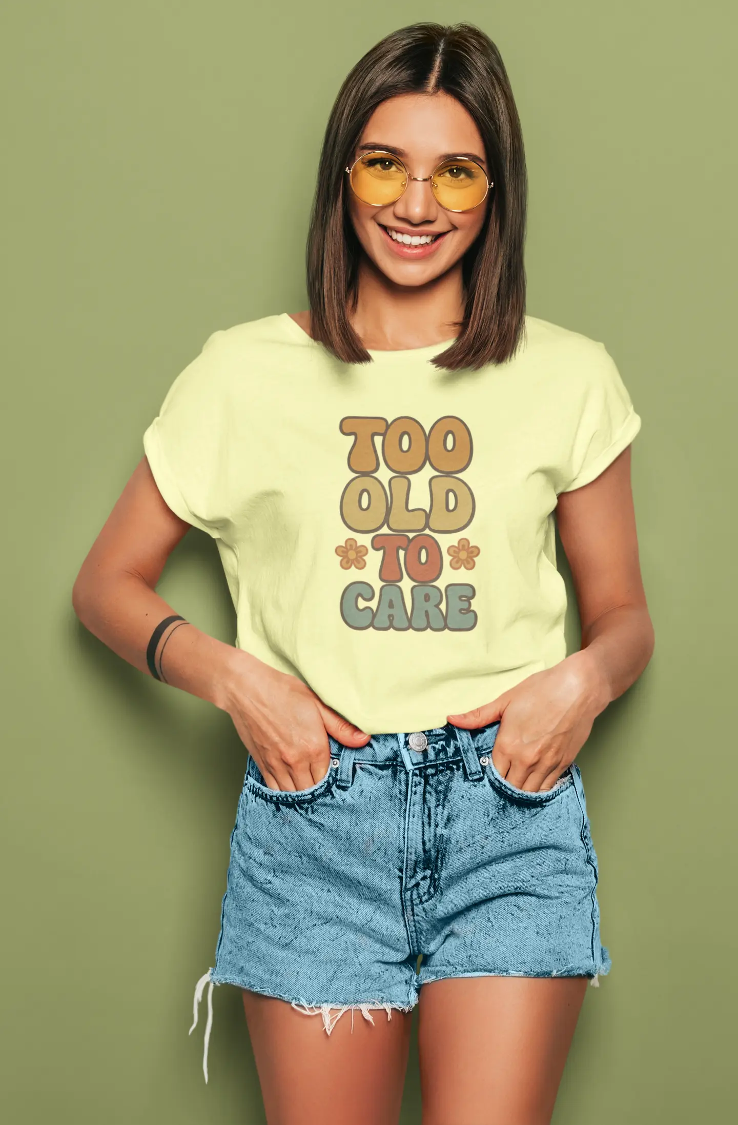 Too Old To Care | T-shirt for Women PrismGasm