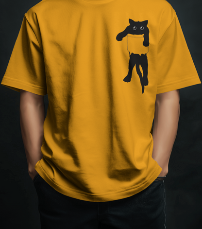 Pocket Kitten | Unisex Oversized T-Shirt