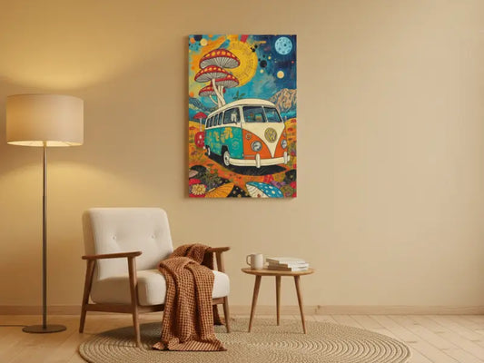 The Magic Bus | Stretched Canvas Art (20x30) PrismGasm