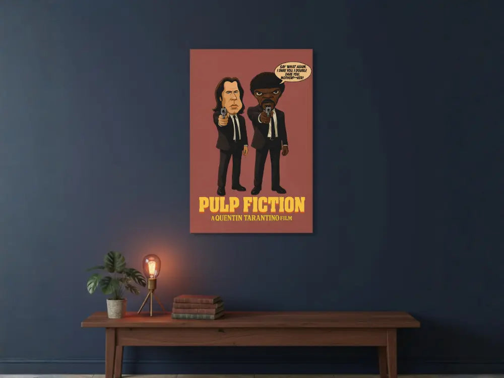 Pulp Fiction Caricature | Stretched Canvas (20X30) PrismGasm