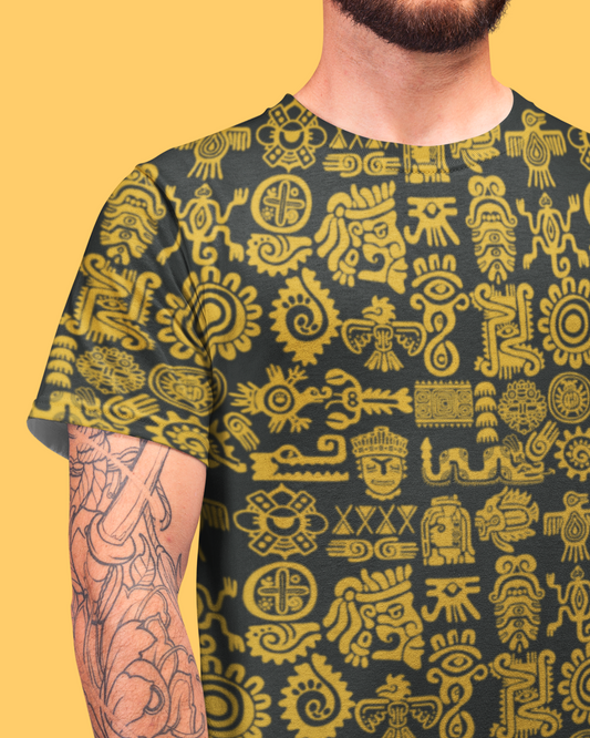 Mayan Gold | All Over Print T-shirt