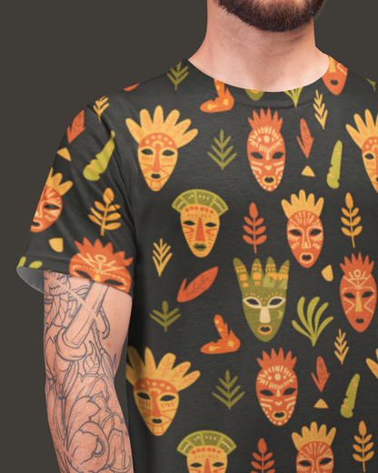 African Masks | All Over Print T-shirt