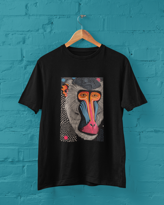 Artistic Baboon T-shirt for Men