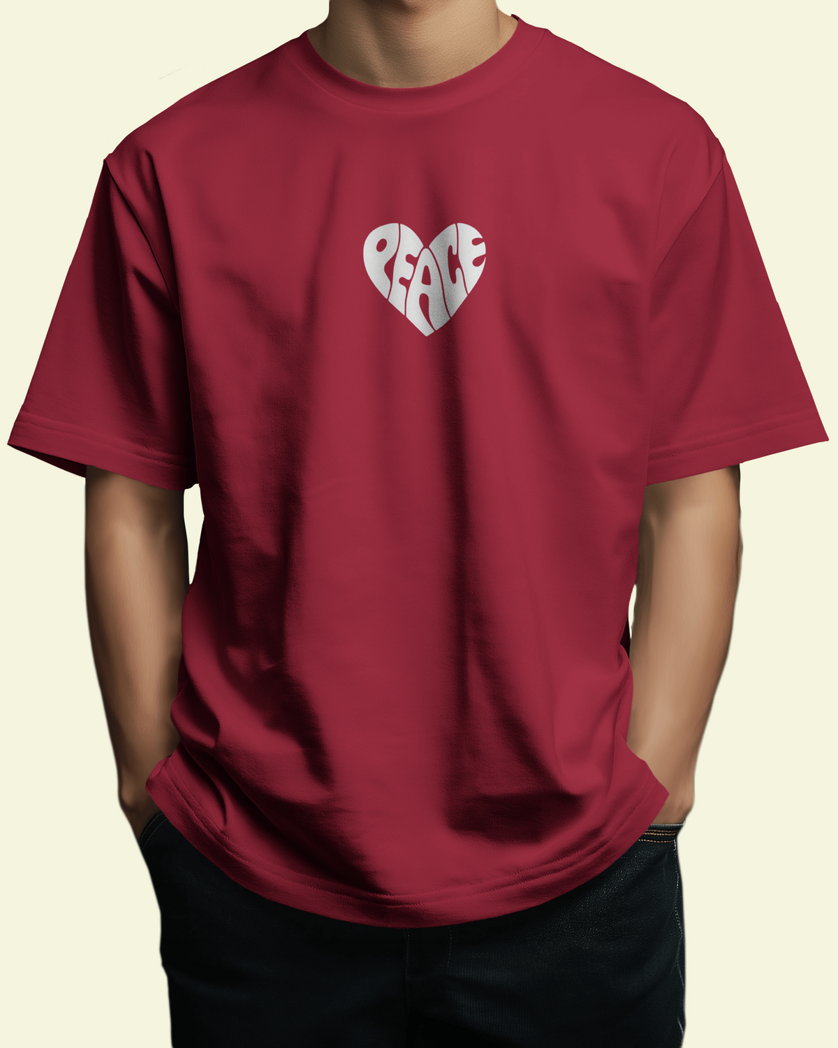 Peace Heart | Oversized T-shirt - PrismGasm