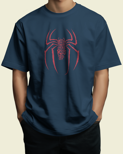 Spiderman - Great Power Great Responsibilty | Oversized T-shirt