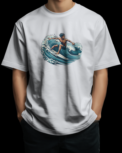 Blue Wave Surf | Oversized T-shirt