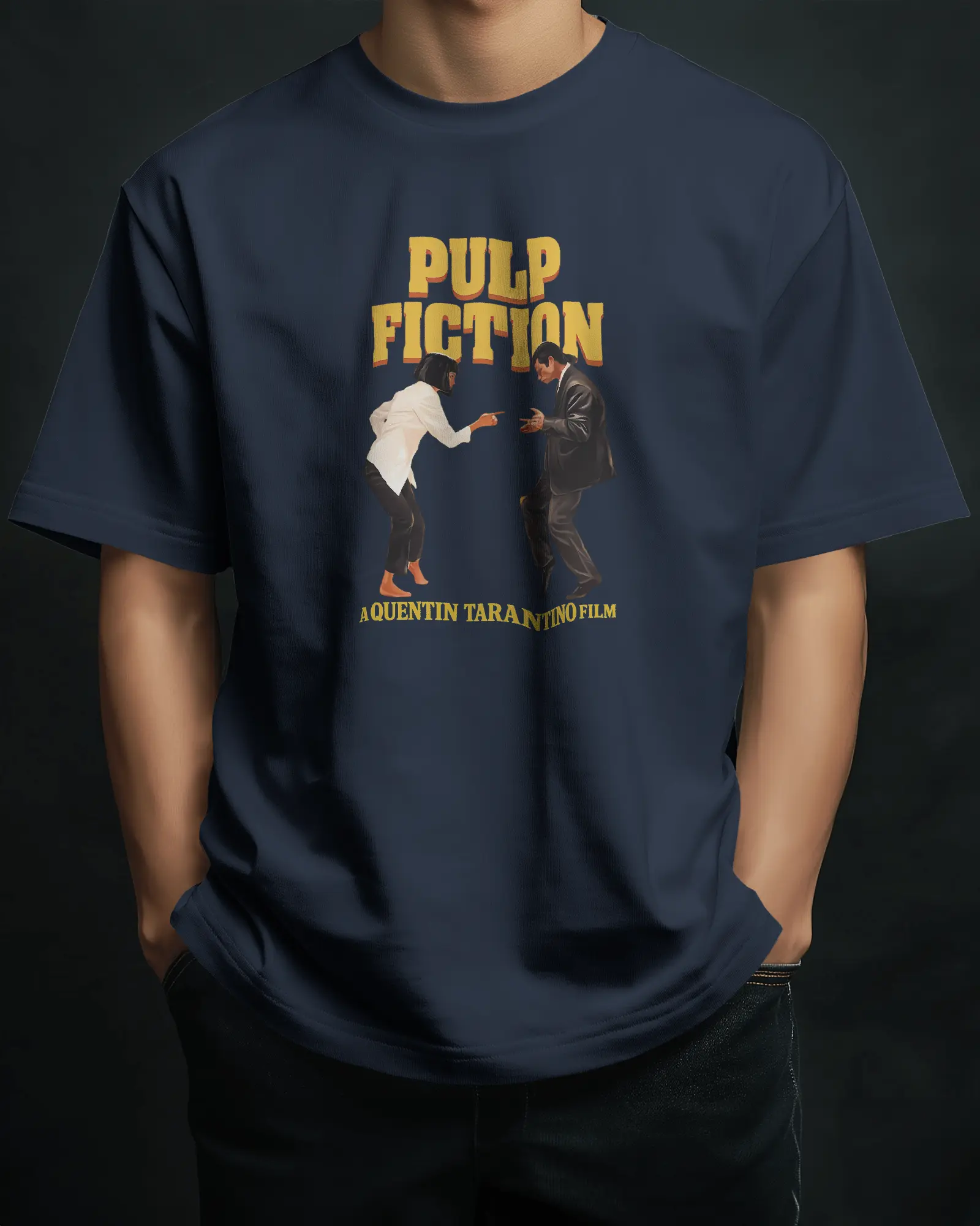Pulp Fiction Oversized T-Shirt | Tarantino Movie Tee - PrismGasm