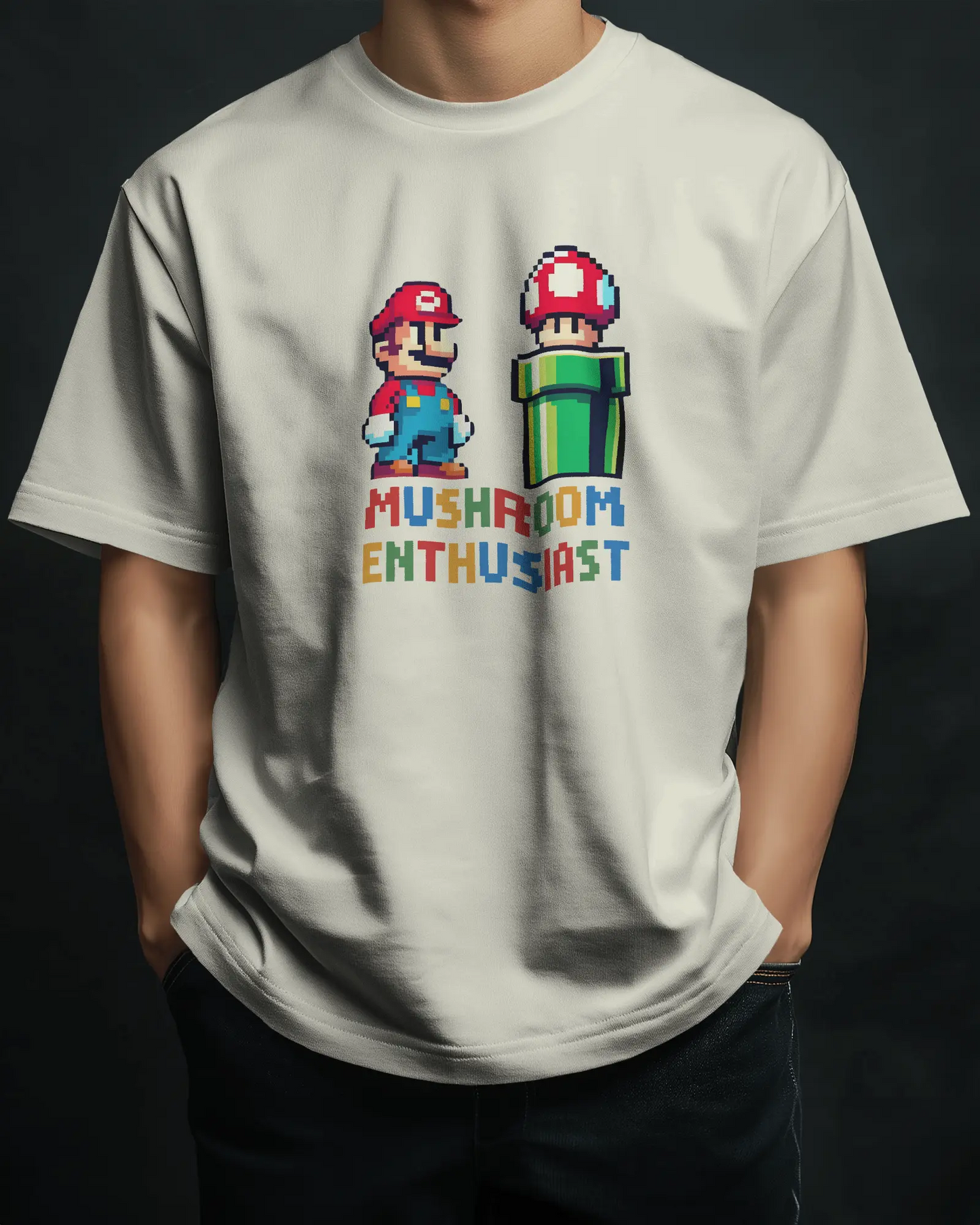 Mario the Mushroom Enthusiast | Oversized Unisex T-shirt PrismGasm