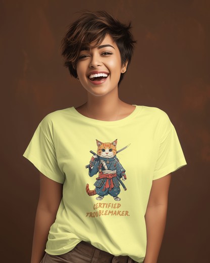 Certified Troublemaker T-shirt for Women