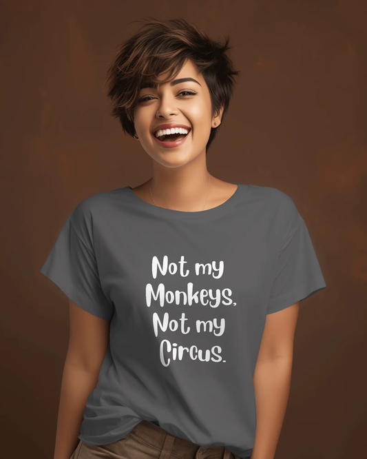 Not My Monkeys T-shirt for Women PrismGasm