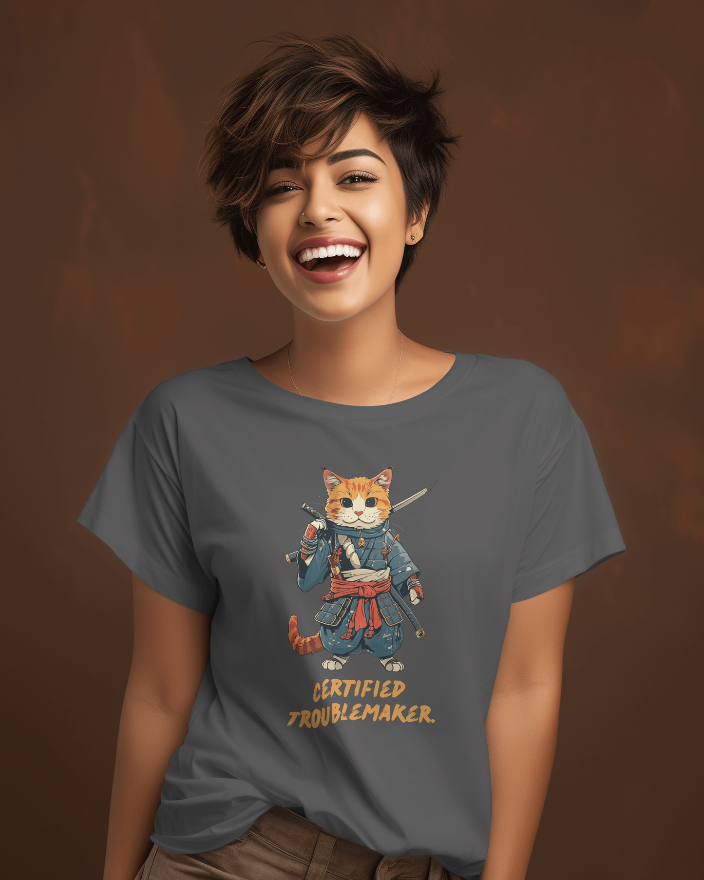 Certified Troublemaker T-shirt for Women