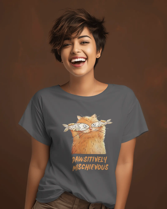 Pawsitively Mischievous | T-shirt for Women PrismGasm