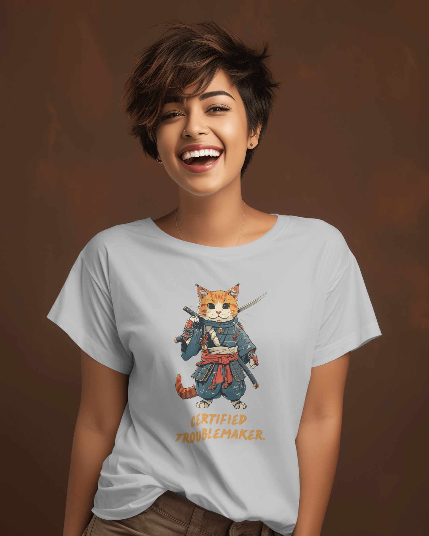 Certified Troublemaker T-shirt for Women