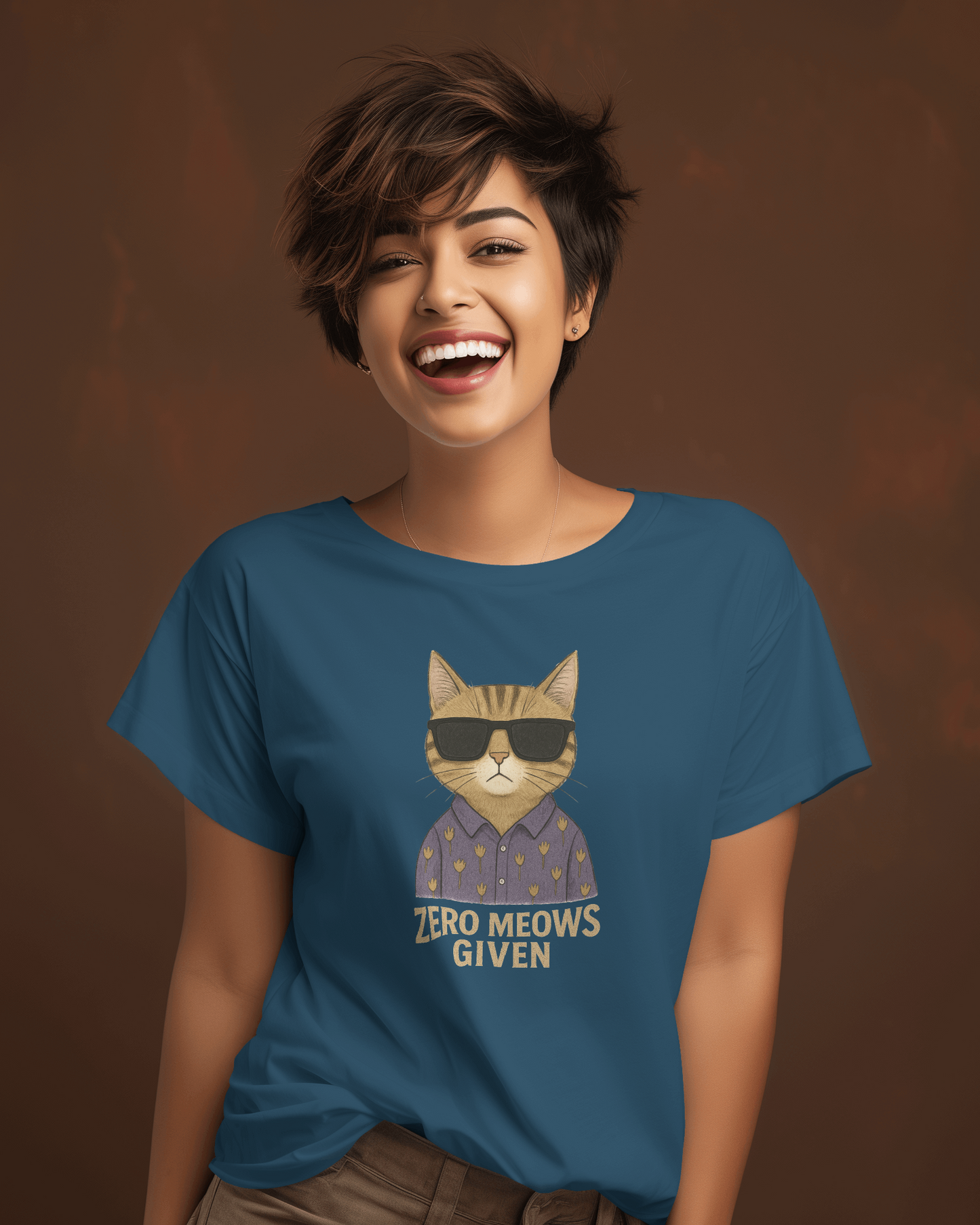 Zero Meows Given T-shirt for Women