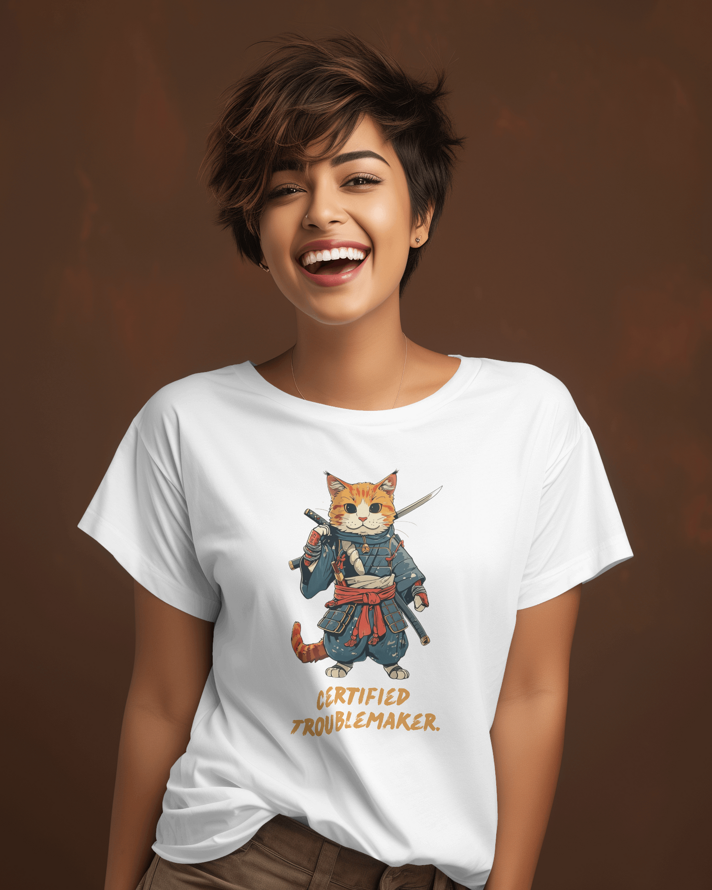 Certified Troublemaker T-shirt for Women