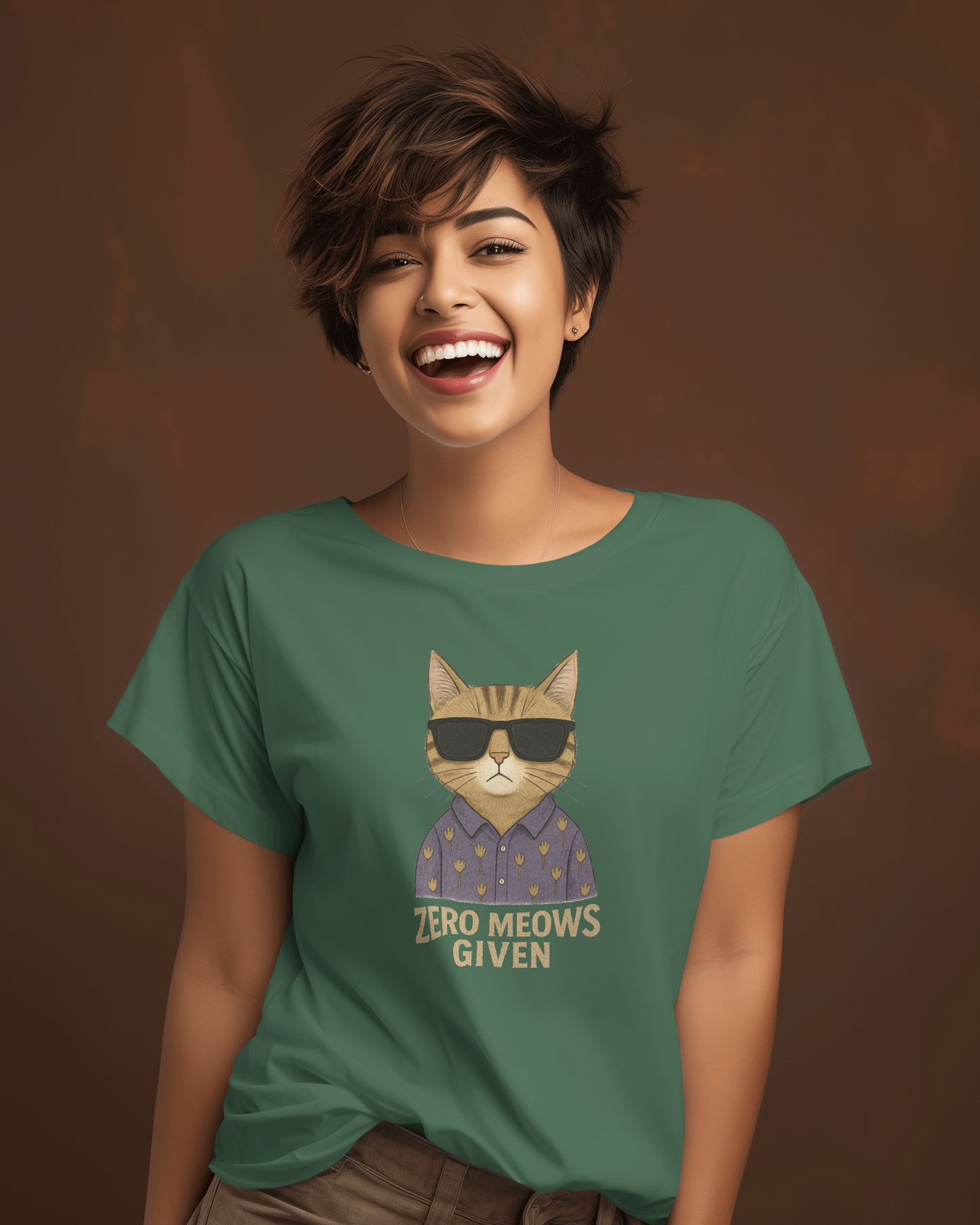 Zero Meows Given T-shirt for Women