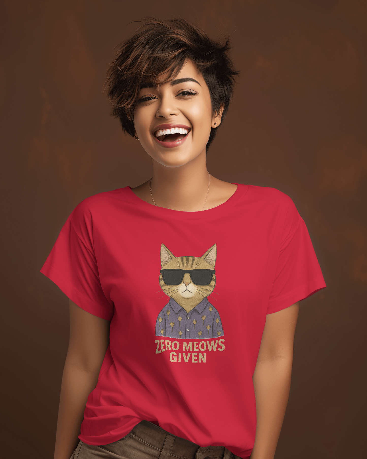 Zero Meows Given T-shirt for Women