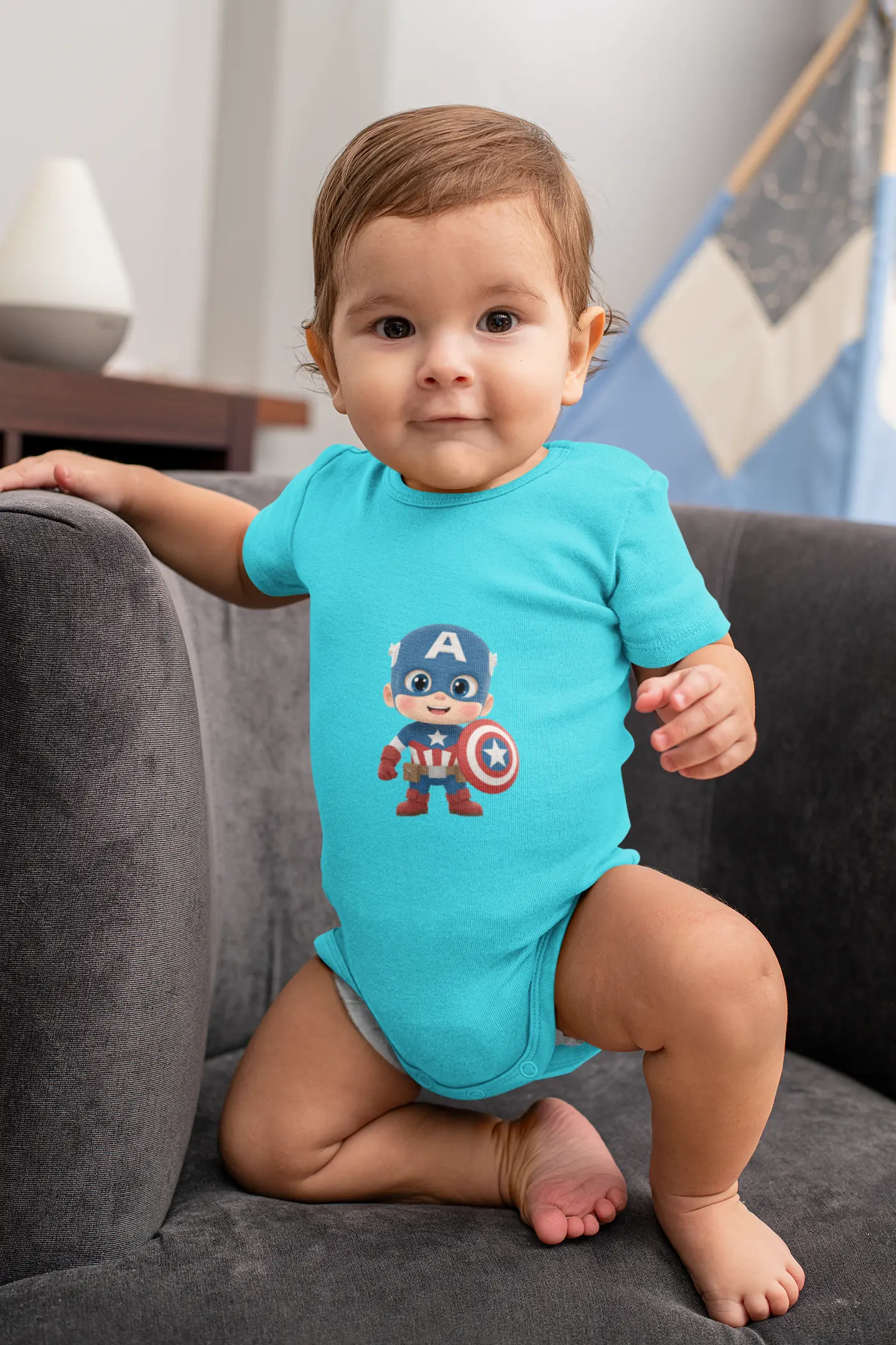 Baby Captain America | Baby Rompers PrismGasm
