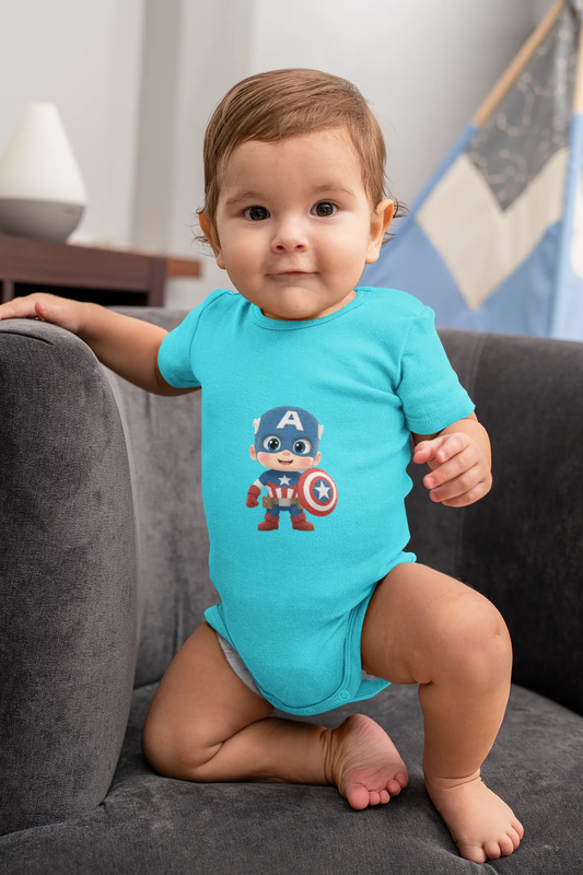 Baby Captain America | Baby Rompers PrismGasm