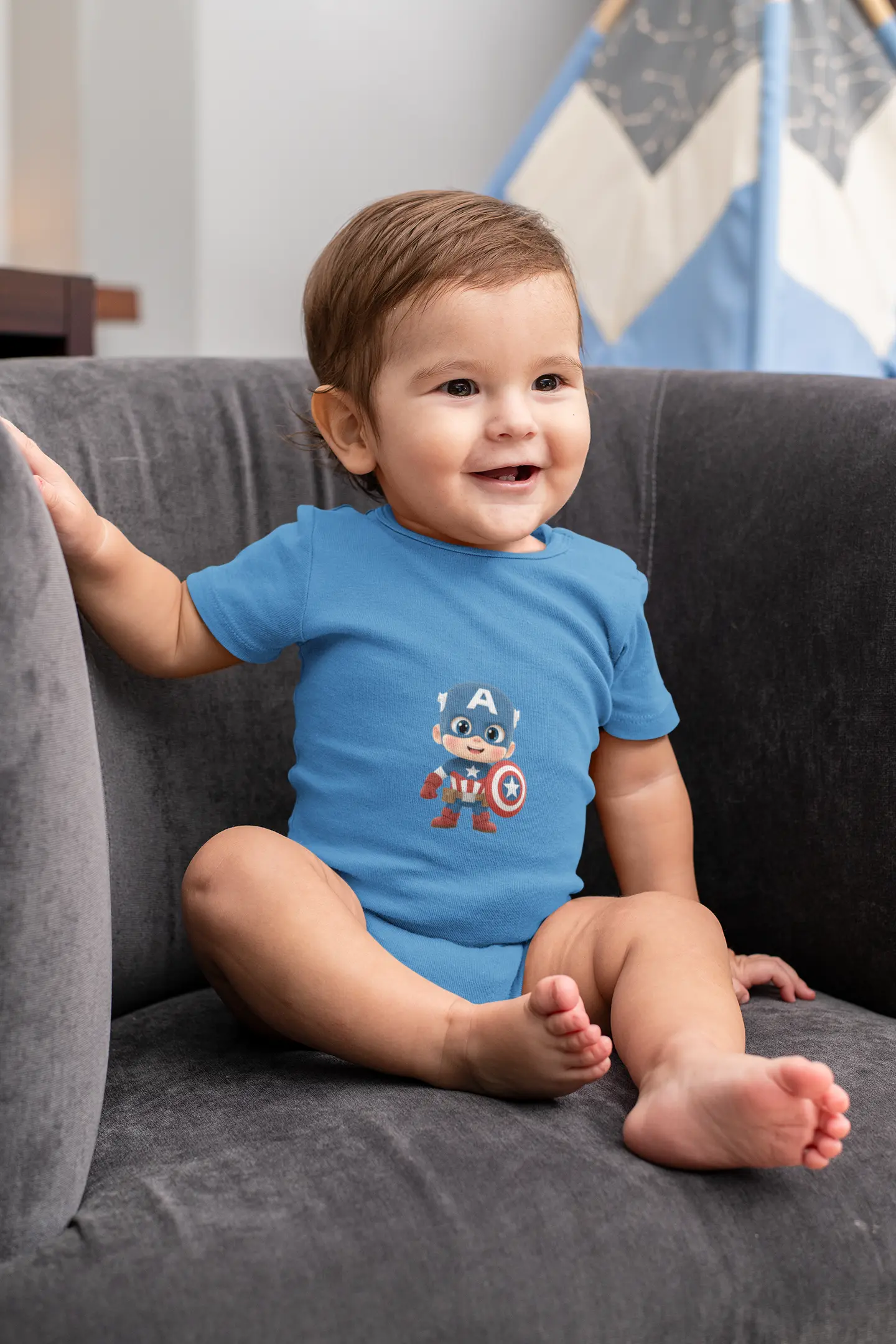 Baby Captain America | Baby Rompers PrismGasm