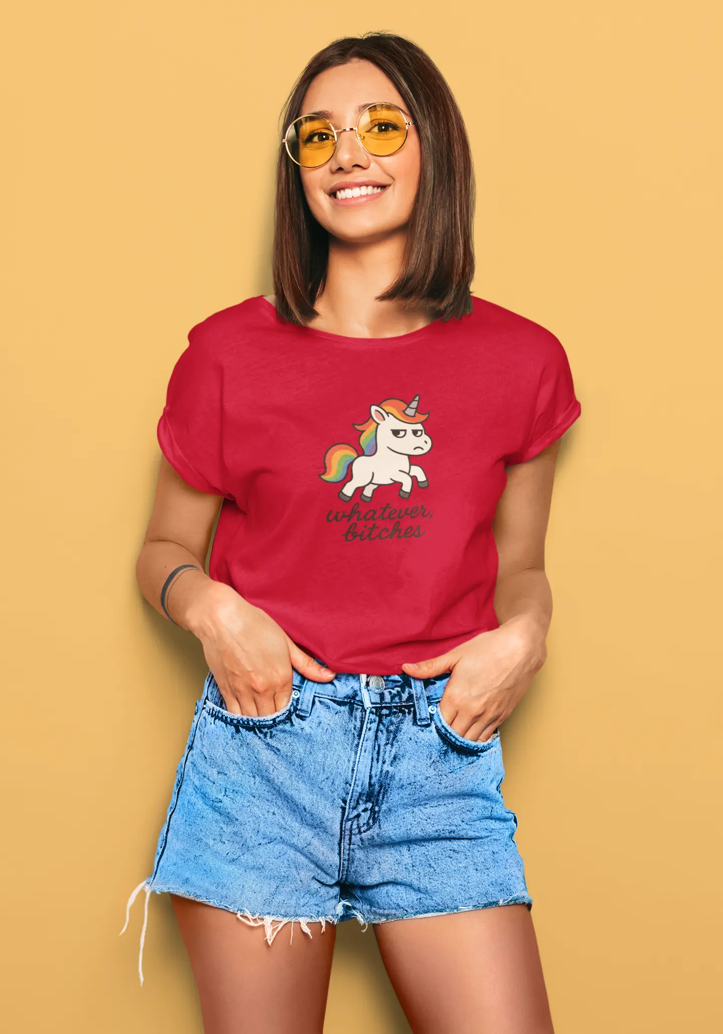 Whatever Bitches | T-shirt for Women Printrove