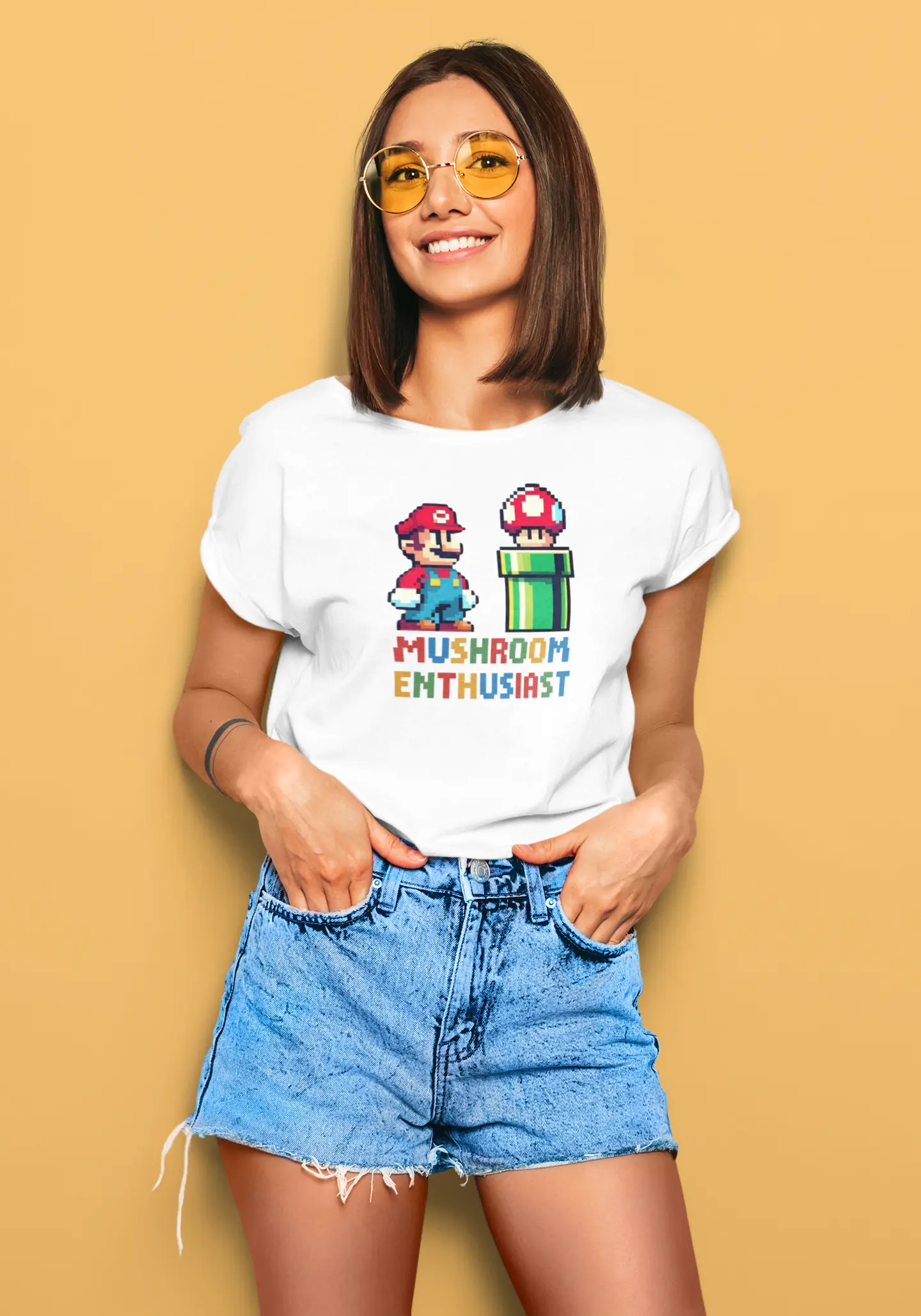 Retro Super Mario | T-shirt for Women Printrove